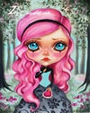 'Pinkie' : Acrylics on canvas board 9.4x12"