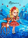 'Cream of ice' : Acrylics+oils painting 8.9x11.8"