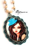 'The Hatter' : Cameo necklace