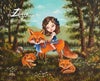 'Dances with Foxes' : FINE ART print