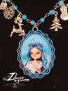 'Frostine/charms' (Candyland) : Resin-cured Cameo necklace