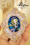 'Neelima' : Miniature Fine art print inside ooak resin mini frame
