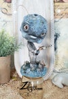 Little Pepos - 'Mr. Alien' : Mixed media sculpture 7"