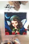 'Angelica Puppyson' : Handmade magnet 4.7"/12cm