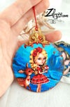 'Cream of Ice' : Handmade wooden ornament 4.7"/12cm