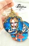 'Cinderella 1' : Handmade wooden ornament 4.7"/12cm