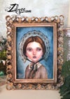 'Jane Eyre' : Gouache+oils painting 8.26x10.62"