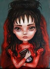 'Lydia' : Acrylics' painting 5x7"