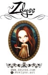 'Bella' : Miniature Fine art print inside metal frame