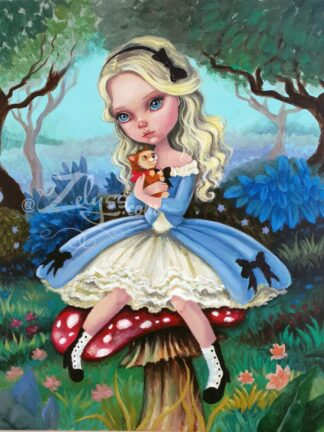 'GO ASK ALICE' - A4 Size print 21x29.7cm/8x12" approx. (with border)