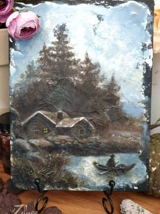 'Landscape 4'  -acrylics painting- 7x9.5"/18x24cm