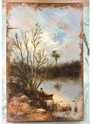 'Landscape 1'  -acrylics painting- 8x12"/ 20x30cm